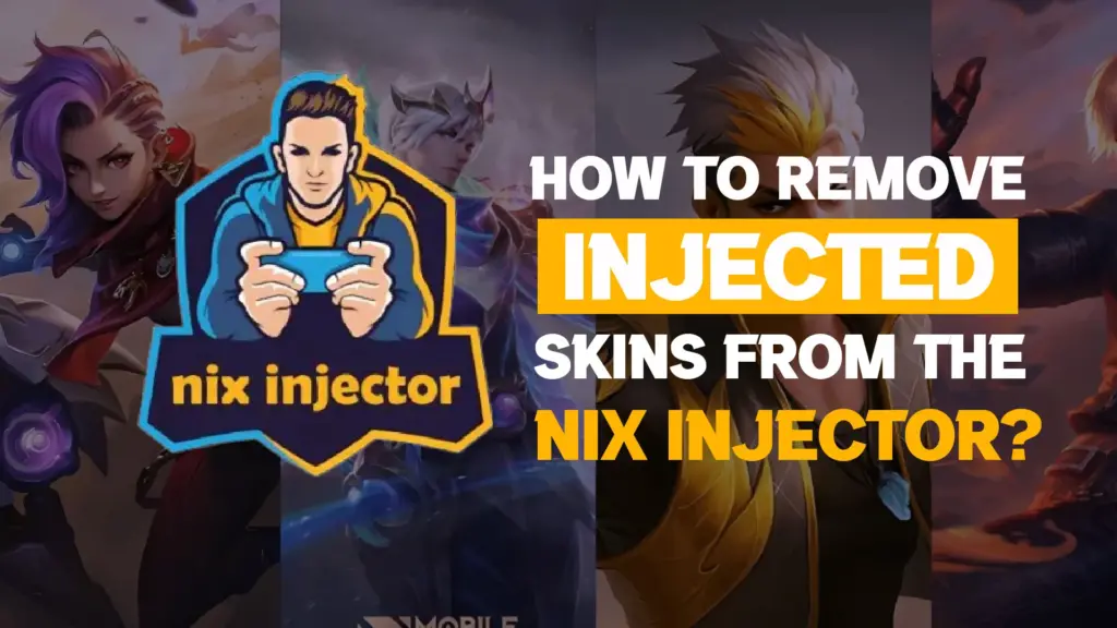 How do you uninstall the Nin Injector app from devices and remove injected skins from the game 
